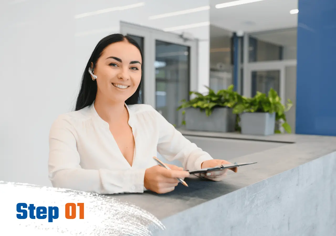 Virtual reality therapy session with patient and therapist using VR equipment